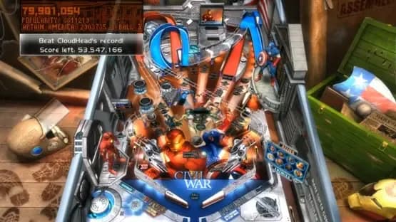 Pinball FX2: Marvel Civil War — Screenshoty