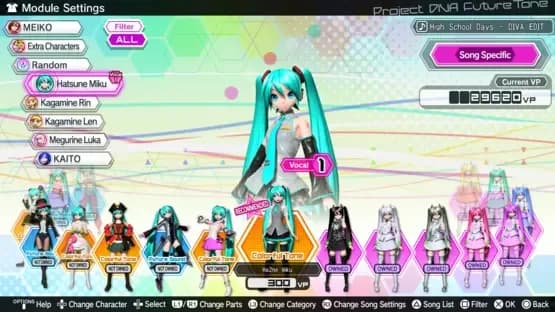 Hatsune Miku: Project Diva Future Tone — Screenshoty