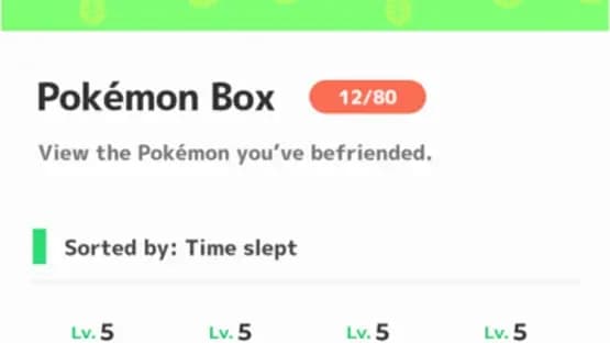 Pokémon Sleep — Screenshoty