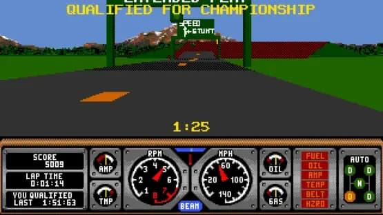 Hard Drivin' — Screenshoty