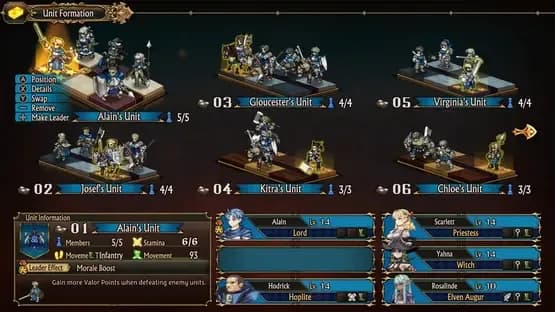 Unicorn Overlord — Screenshoty