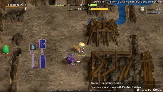 Shiren the Wanderer: The Mystery Dungeon of Serpentcoil Island — Screenshoty