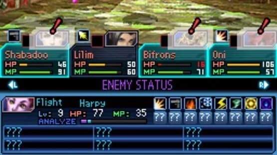Shin Megami Tensei: Strange Journey — Screenshoty