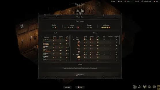 Wartales: The Tavern Opens! — Screenshoty