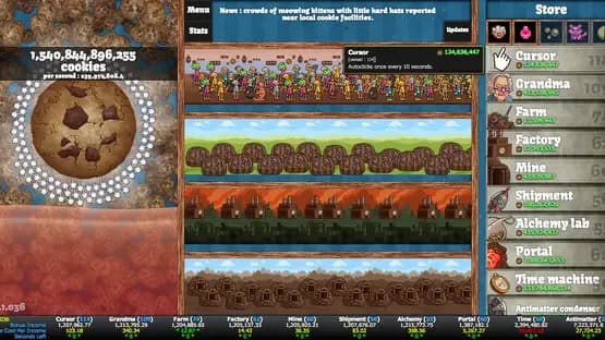 Cookie Clicker — Screenshoty