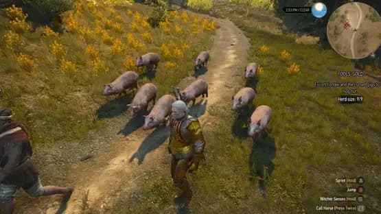 The Witcher 3: Wild Hunt - New Quest 'Fool's Gold' — Screenshoty