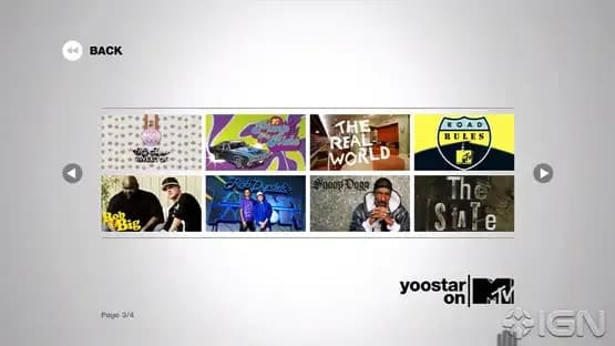 Yoostar on MTV — Screenshoty