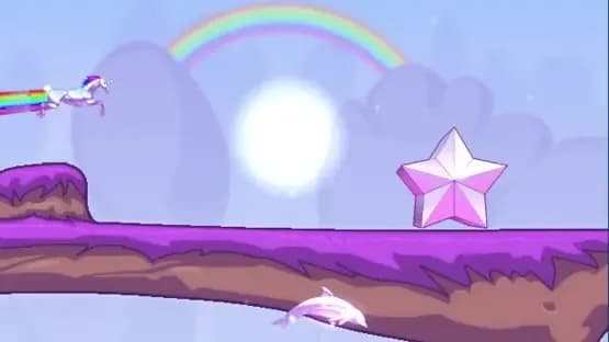 Robot Unicorn Attack — Screenshoty