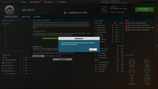 Out of the Park Baseball 26 — Screenshoty