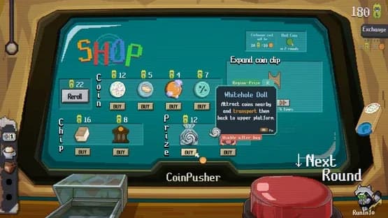 Raccoin: Coin Pusher Roguelike — Screenshoty