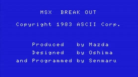 Breakout — Screenshoty