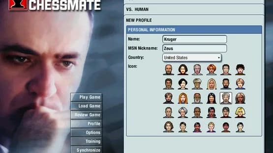 Kasparov Chessmate — Screenshoty