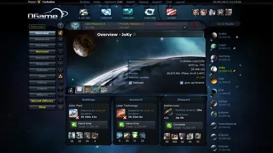 OGame — Screenshoty