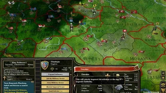 Europa Universalis III: Heir to the Throne — Screenshoty