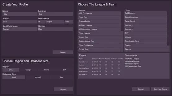 Cyber Team Manager — Screenshots