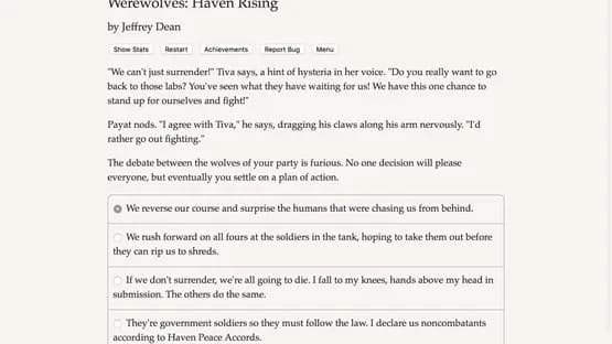 Werewolves: Haven Rising — Screenshoty