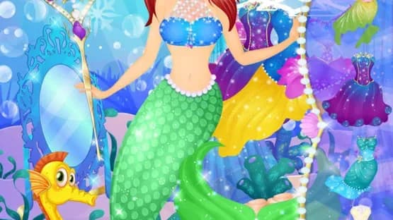 Ice Princess Mermaid Salon: Girls Makeover Games — Screenshoty