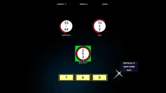 Math Speed Challenge — Screenshoty