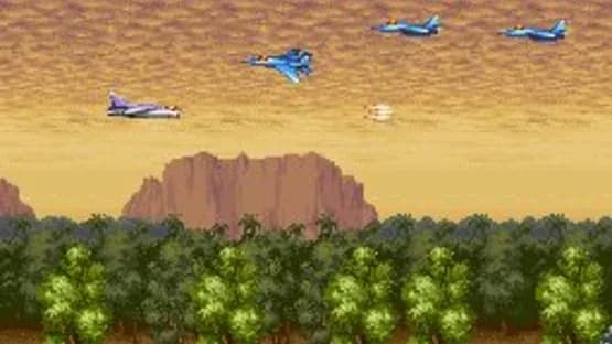 U.N. Squadron — Screenshoty