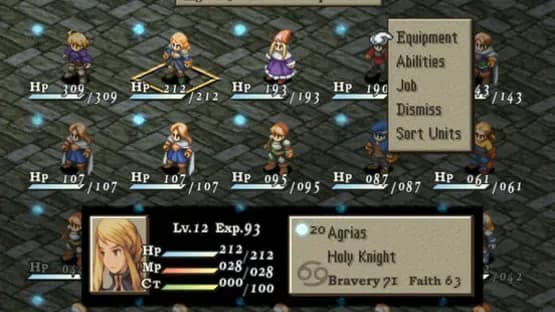 Final Fantasy Tactics: The War of the Lions — Screenshoty