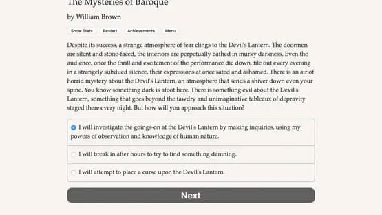 The Mysteries of Baroque — Screenshoty