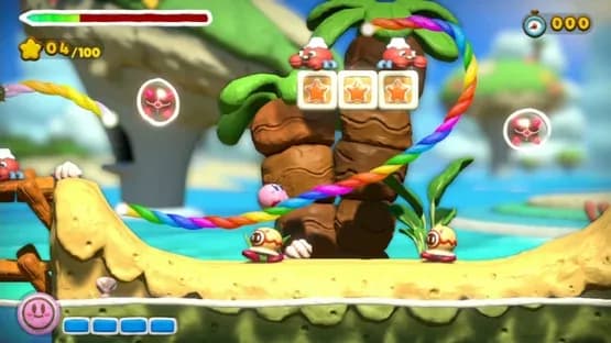 Kirby and the Rainbow Curse — Screenshoty