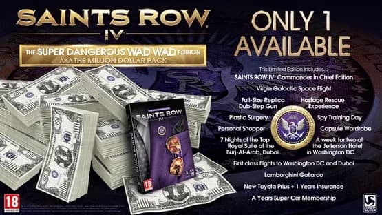 Saints Row IV: Super Dangerous Wad Wad Edition (aka the Million Dollar Pack) — Screenshoty