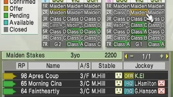 G1 Jockey Wii — Screenshoty