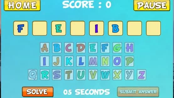 Missing Letters — Screenshots