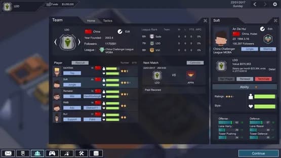ESports Club — Screenshots