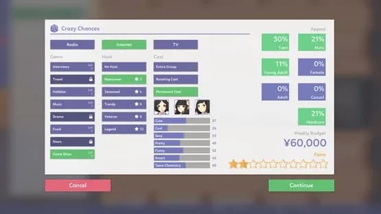 Idol Manager — Screenshots