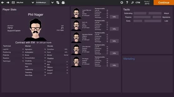 Cyber Team Manager — Screenshots