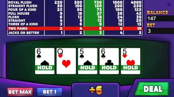 Royal Casino: Video Poker — Screenshoty
