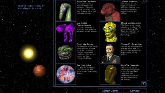 Space Empires IV Deluxe — Screenshoty