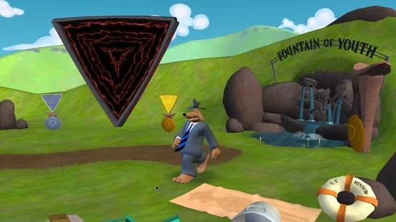 Sam & Max: Beyond Time and Space - Episode 2: Moai Better Blues — Screenshoty