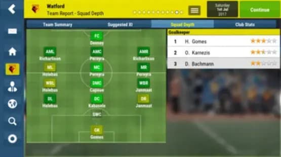 Football Manager Mobile 2018 — Screenshots