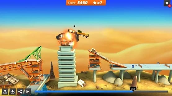 Bridge Constructor: Stunts — Screenshoty
