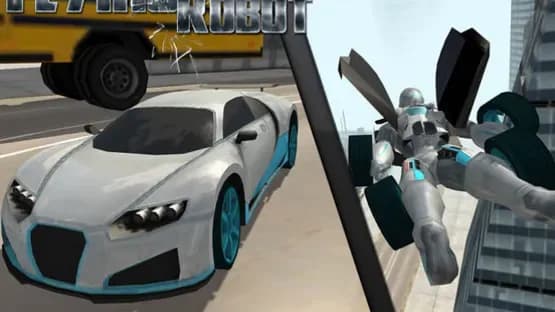 Flying Car Robot Flight Drive Simulator Game 2017 — Screenshoty