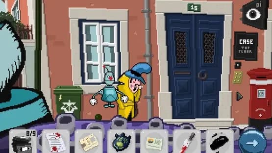 Detective Case and Clown Bot in: Murder in the Hotel Lisbon — Screenshoty