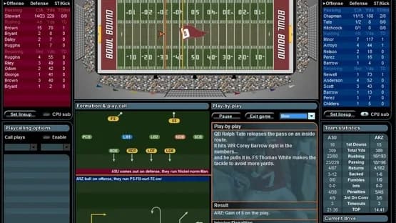 Bowl Bound College Football — Screenshots
