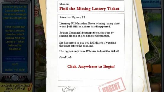 Mystery P.I.: The Lottery Ticket — Screenshots