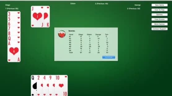 Hearts Cards — Screenshoty