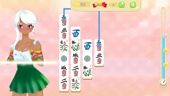 Mahjong Pretty Manga Girls — Screenshoty
