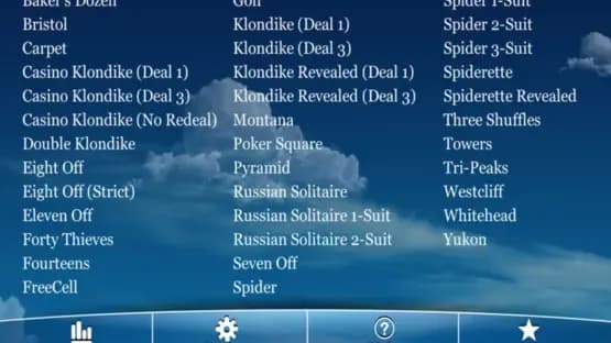 Eric's All-in-1 Solitaire — Screenshoty