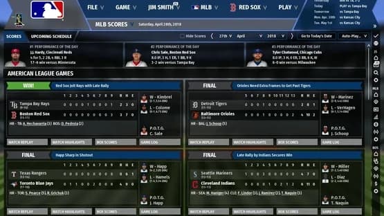 Out of the Park Baseball 19 — Screenshoty