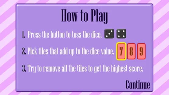 Shut the Box — Screenshoty