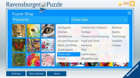 Ravensburger Puzzle — Screenshoty