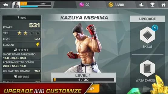 Tekken Mobile — Screenshoty