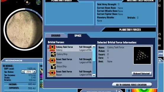Master of Orion III — Screenshoty
