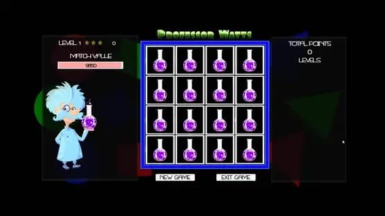 Professor Watts: Memory Match — Screenshoty